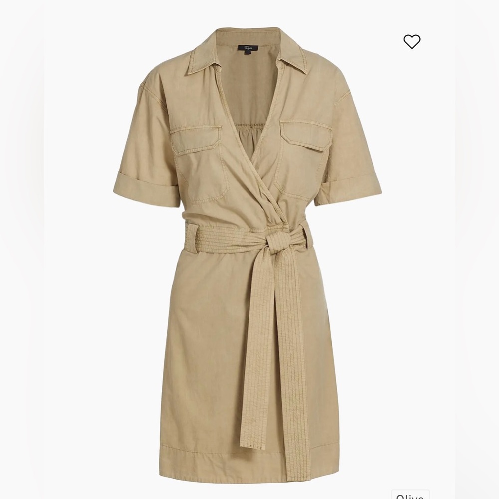 RAILS Natalie Wrap Dress Size Small Khaki Brand New with Tags & Packaging - Picture 2 of 10